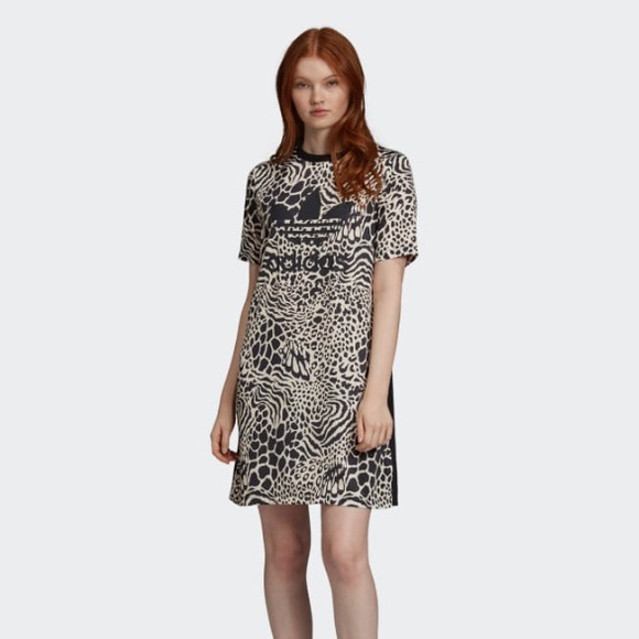 adidas leopard print dress